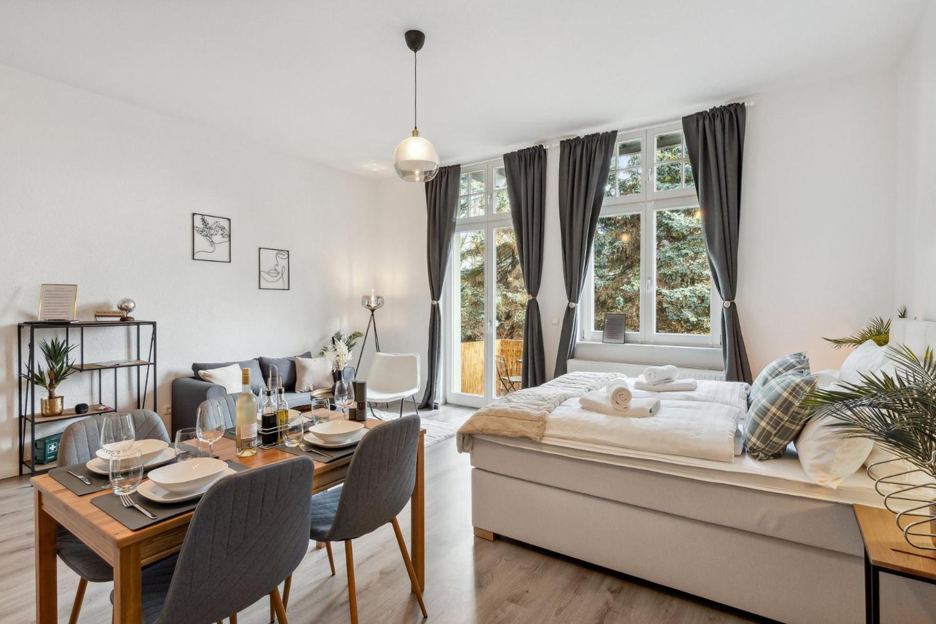 Homespace - Magdeburg - Gemuetliches Apartment Mit Balkon Exterior photo